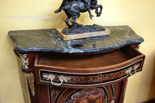 Servante stile Napoleone III dipinta a modo Vernis Marten - Foto 7
