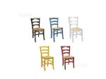 Sedie Colorate Vintage Ristorante Bar Cod 3011/P Nuove non Usate