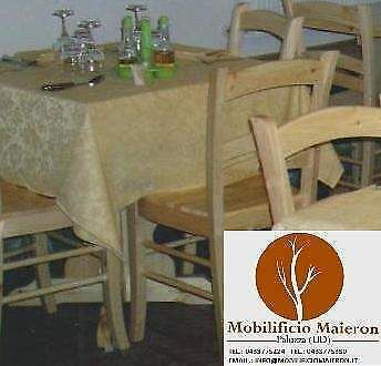 Set Completi Sedie Tavoli Ristorante cod 995 in Legno