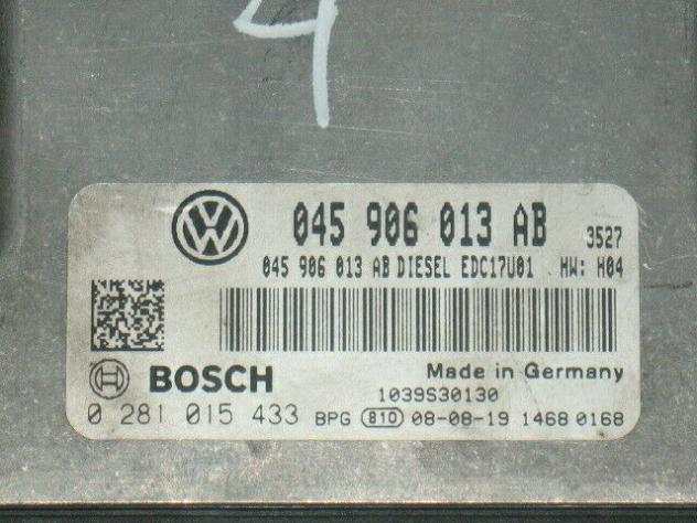 0281015433 ECU VW SEAT 1.4 TDI BOSCH 0281015433 045906013AB EDC17U01 - Foto 2