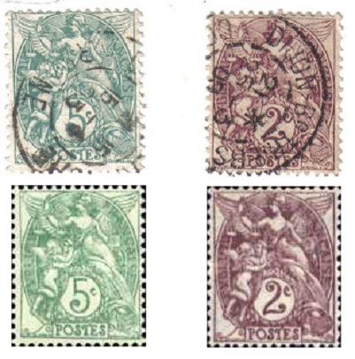 A122- RARA VARITA' DI FRANCOBOLLI FRANCESI
