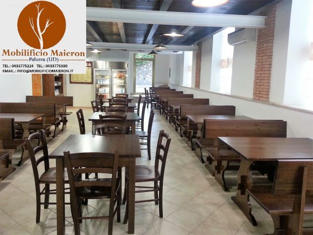 Panche e Tavoli Udine Per Arredamento Birreria Pub Ristorante Osterie - Foto 4
