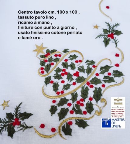 Tovaglie di Natale ricamate esclusive 5 modelli - Foto 5