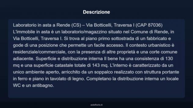 Immobile in asta di 143 m² in vendita a Rende - Foto 4