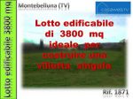 1871 - Terreno edif. 3800mq Montebelluna (TV) Rif. 1871