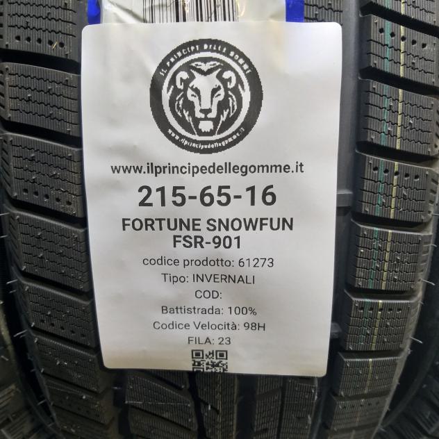4 GOMME 215 65 16 FORTUNE A61273 - Foto 2