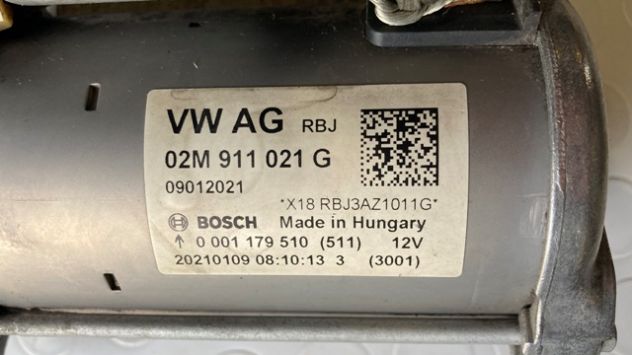 Motorino avviamento Volkswagen Up 1.0 benzina del 2021 (02M911021G) - Foto 4
