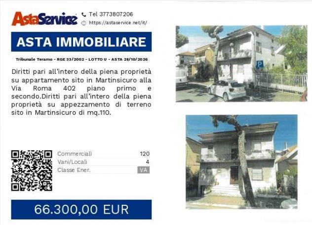Tribunale Teramo - RGE 33/2002 - LOTTO U - Tribunale Teramo - RGE 33/2002 - LOTTO U - ASTA 28/10/2026