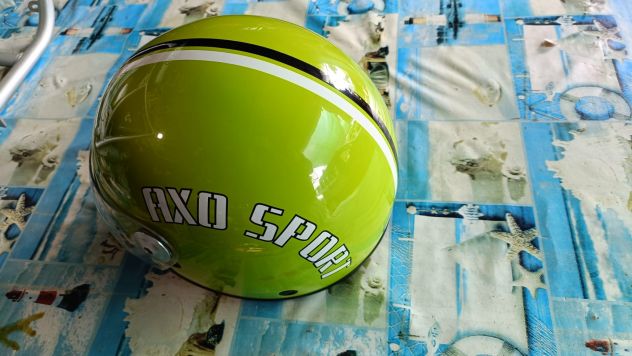 Casco aperto moto scooter verde mela Axo Sport 78 taglia M - Foto 4