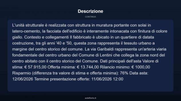Immobile in asta di 54 m² in vendita a Lentini - Foto 6