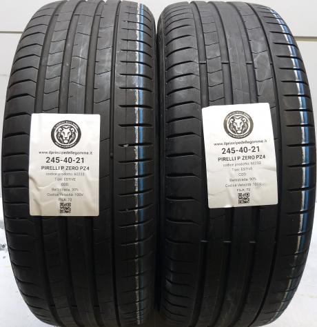 2 GOMME 245 40 21 PIRELLI A60233