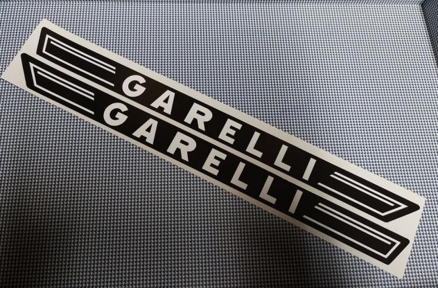 Coppia strisce adesivi serbatoio Garelli Vip 1 2 3 4 N b/n GR
