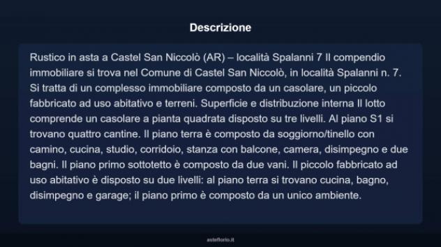 Immobile in asta di 477 m² in vendita a Castel San Niccolò - Foto 12