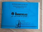 ISTRUZIONI IMMERGAS SUPER EOLO 25 PLUS CALDAIA GAS STAGNA - 1995