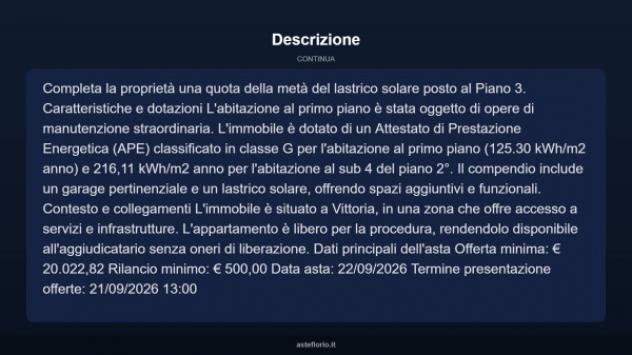 Immobile in asta di 138 m², box auto in vendita a Vittoria - Foto 4