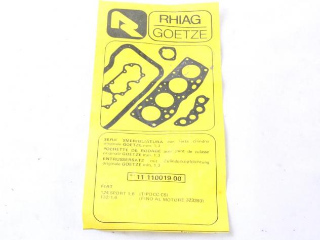 11-110019-00 KIT GUARNIZIONI MOTORE GOETZE FIAT 124 SPORT CC 1.6 B RICAMBIO NUOVO PARTI MANCANTI - Foto 4