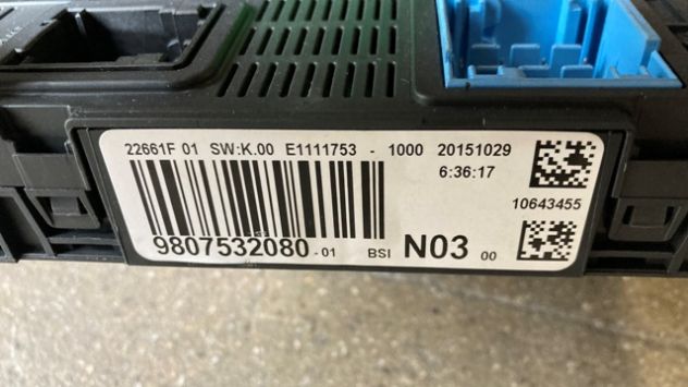 Body computer Peugeot 2008 1.6HDI del 2016 (9807532080) - Foto 3