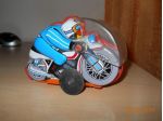 Giocattolo moto in latta d'epoca
