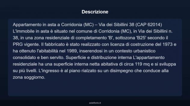 Immobile in asta di 119 m², box auto in vendita a Corridonia - Foto 3