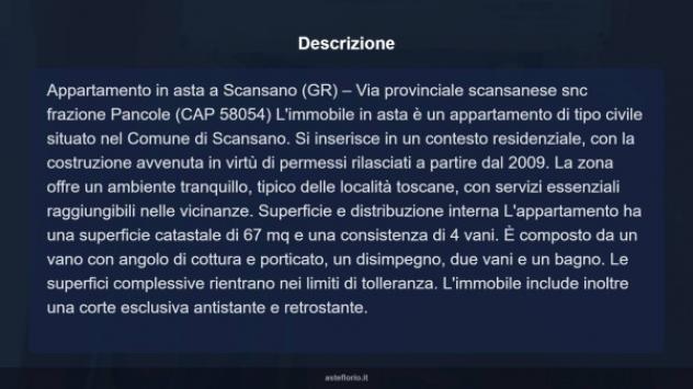 Immobile in asta di 67 m² in vendita a Scansano - Foto 14