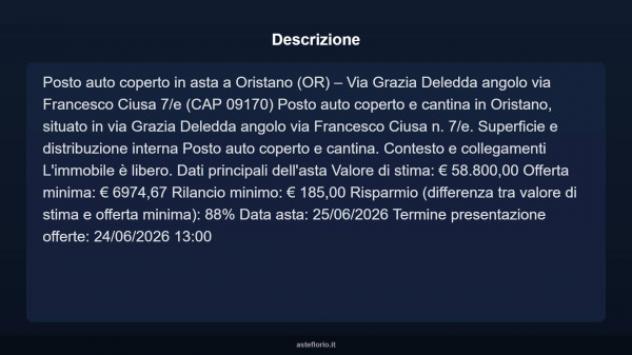 Immobile in asta di 15 m² in vendita a Oristano - Foto 3