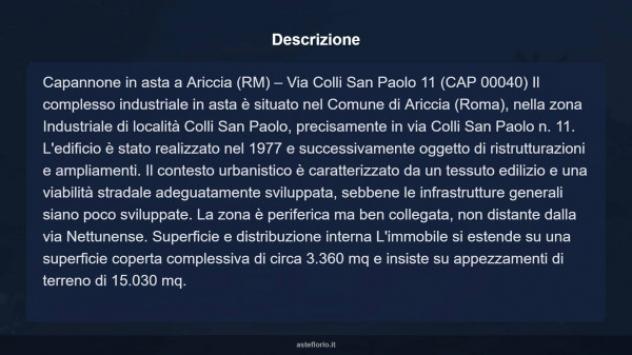 Immobile in asta di 3360 m² in vendita a Ariccia - Foto 4