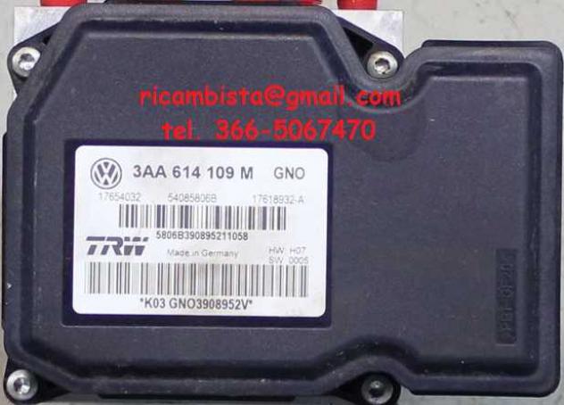 3AA614109M Volkswagen Passat gruppo ABS pompa centralina