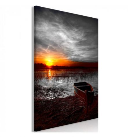 Quadro Con Una Barca Al Tramonto - ARREDALACASA