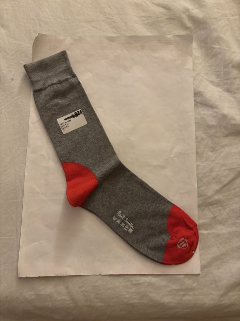 1 PAIO DI CALZE NUOVE,MAI USATE,DA UOMO,FIRMATE ORIGINALI”PAUL SMITH”IN COTONE - Foto 4