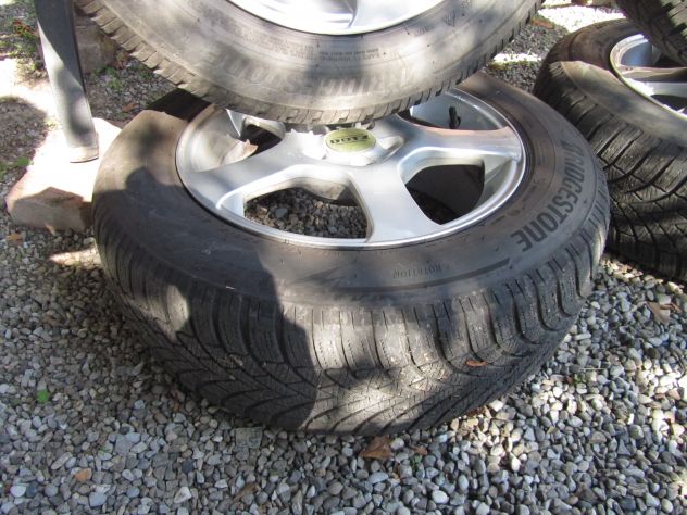 CERCHI IN LEGA FIAT 500 L - SET CERCHI E 4 GOMME INVERNALI USATE 195 65 R15 - Foto 4
