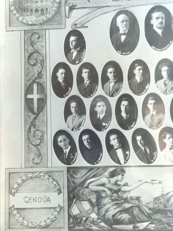 Foto antica Licenziandi Ragionieri Genova 1924-25 - Foto 4