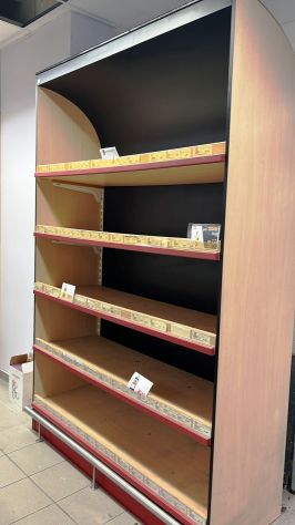 ARREDO SCAFFALE BOTTIGLIERIA IN LEGNO 1445