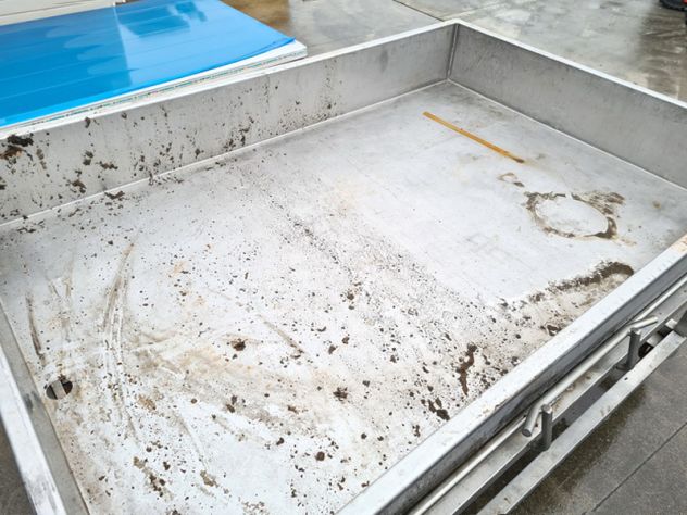 carrello inox con vasca mobile usato - Foto 4