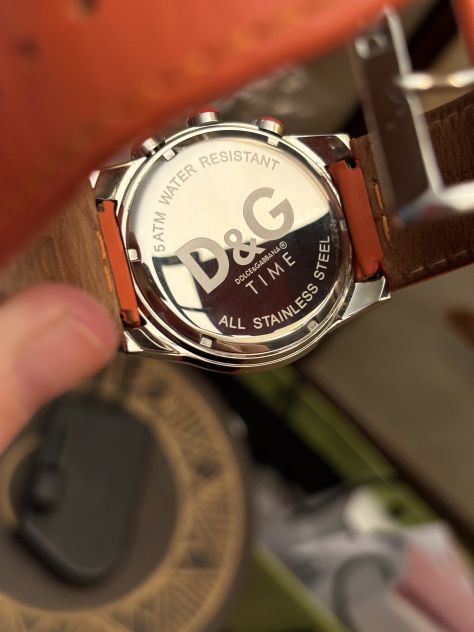 OROLOGIO AL QUARZO CON CRONOGRAFO,DA UOMO,FIRMATO ORIGINALE”D &amp; G:DOLCE &amp; GABB - Foto 8
