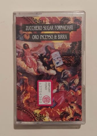 Musicassetta Zucchero Sugar Fornaciari Oro Incenso&Birra Etichetta: Polydor,1989