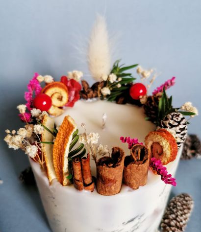 Candele di Soia e Fiori secchi naturali - Foto 8