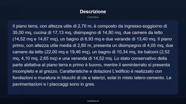 Immobile in asta di 296 m² con più di 5 locali e box auto in vendita a Atzara - Foto 9