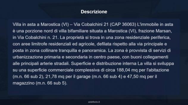 Immobile in asta di 188 m² con più di 5 locali e box auto in vendita a Marostica - Foto 17