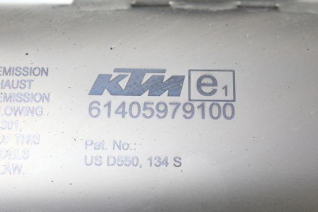 KTM 1290 SUPER DUKE GT 61405979100 MARMITTA SILENZIATORE SCARICO AKRAPOVIC 19 - 21 MUFFLER 61305979000 61305979100 61405979000 CON AMMACCATURE - Foto 6