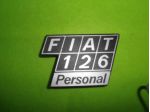 Scritta cofano motore Fiat 126 personal logo targhetta  NUOVA