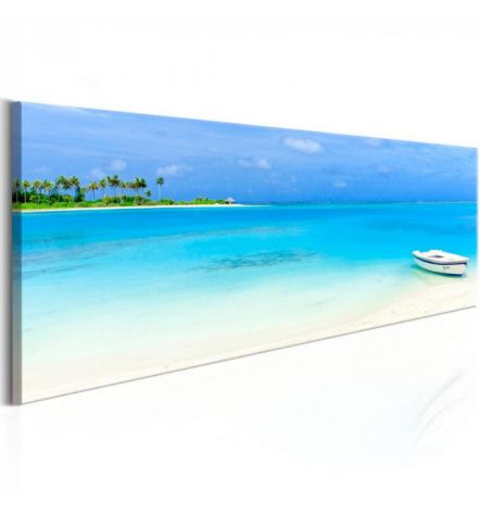 Quadro Con Un Atollo Maldiviano Cm.120x40 E 135x45 ARREDALACASA