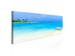 Quadro Con Un Atollo Maldiviano Cm.120x40 E 135x45 ARREDALACASA