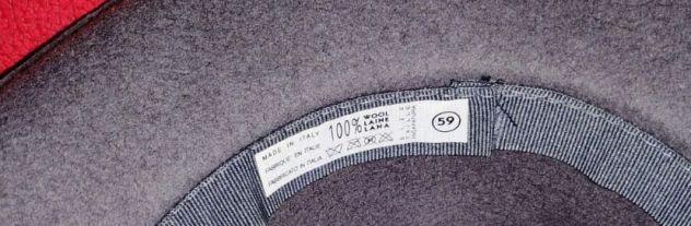 Cappello stile fedora, in feltro lana 100%  modello Borsalino - Foto 2