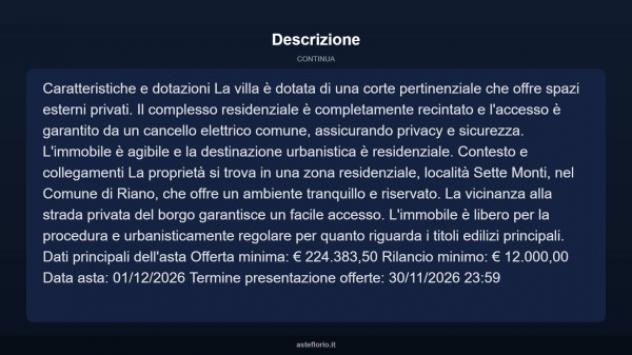 Immobile in asta di 150 m², box auto in vendita a Riano - Foto 11
