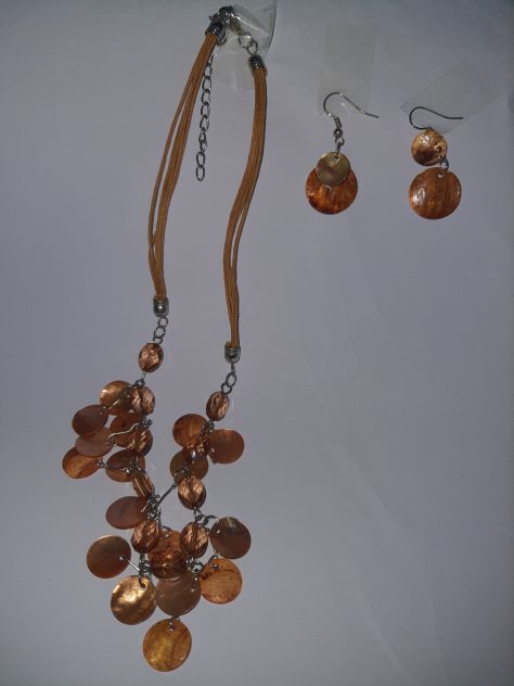 Collana bronzo con orecchini - Foto 3