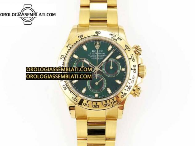 Rolex Replica DAYTONA 116508 1:1 BEST EDITION QUADRANTE VERDE SUL BRACCIALE YG SA4130 - Foto 8