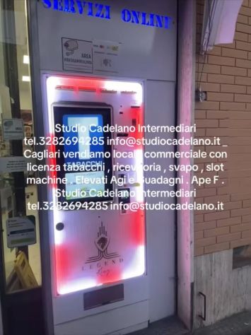 Cagliari Locale c1 con licenza tabacchi ricevitoria slot etc