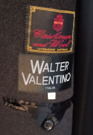 Uomo Walter Valentino Cappotto Made IN Italy Lana e Cashmere Tg 56 - Foto 9