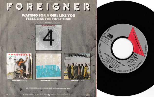 FOREIGNER - Waiting For a Girl Like You - '7 / 45 giri 1982 Atlantic - Foto 2