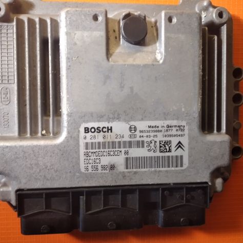 ECU CENTRALINA MOTORE PEUGEOT 307 1.6 DIESEL 9655698280 0281011234